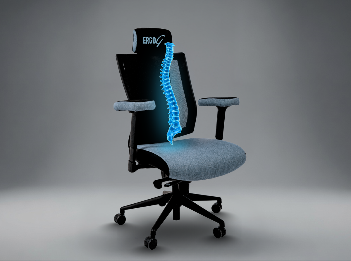 Pivot lumbar support that follows your back through the long session