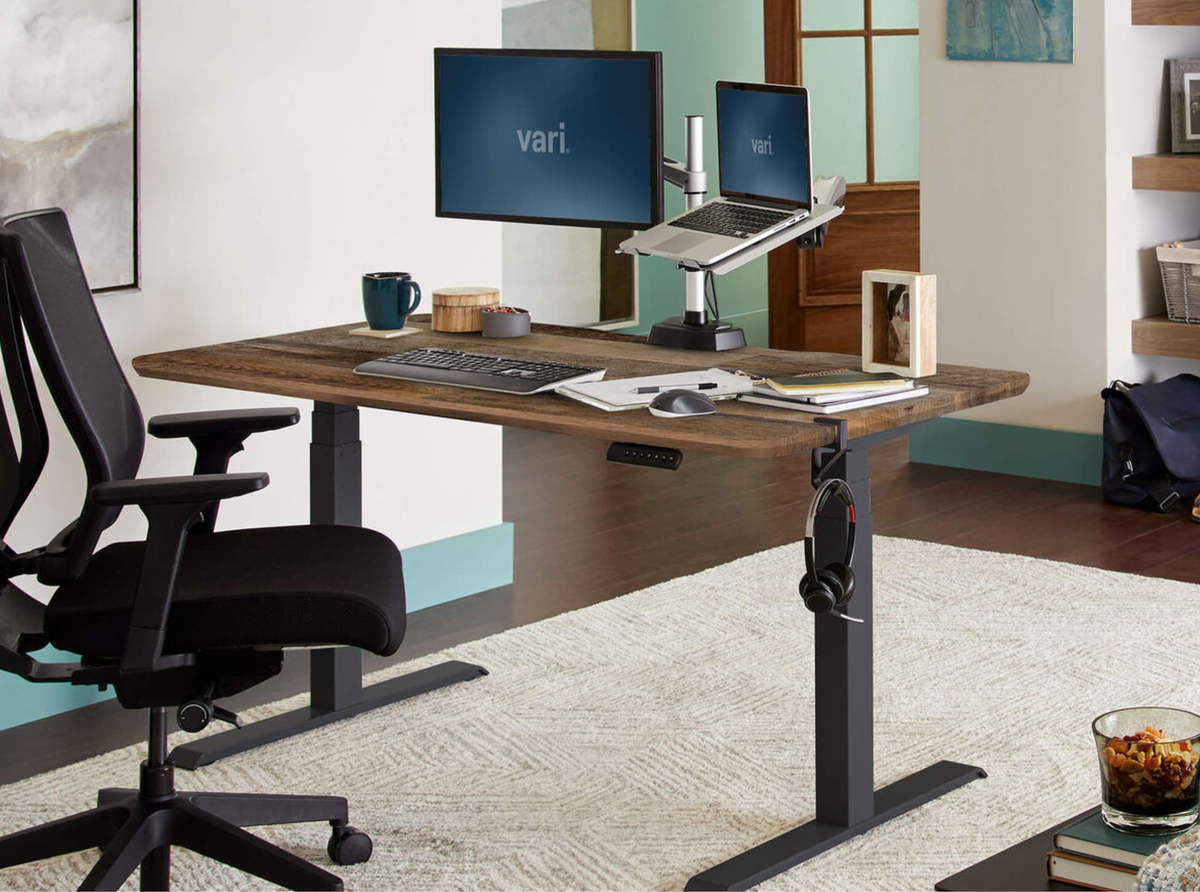 Solid one piece frame ensures a sturdy workstation.