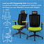 Ergotherapy Ergo G Gaming Chair Green Dimensions