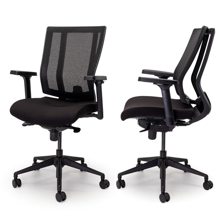 Ergotherapy | NetOne Mid-Back Chair (Black) | Ergotherapy