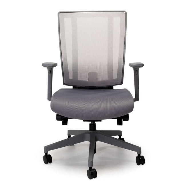 NetOne Mid Back Ergonomic Office Chair Grey Frame