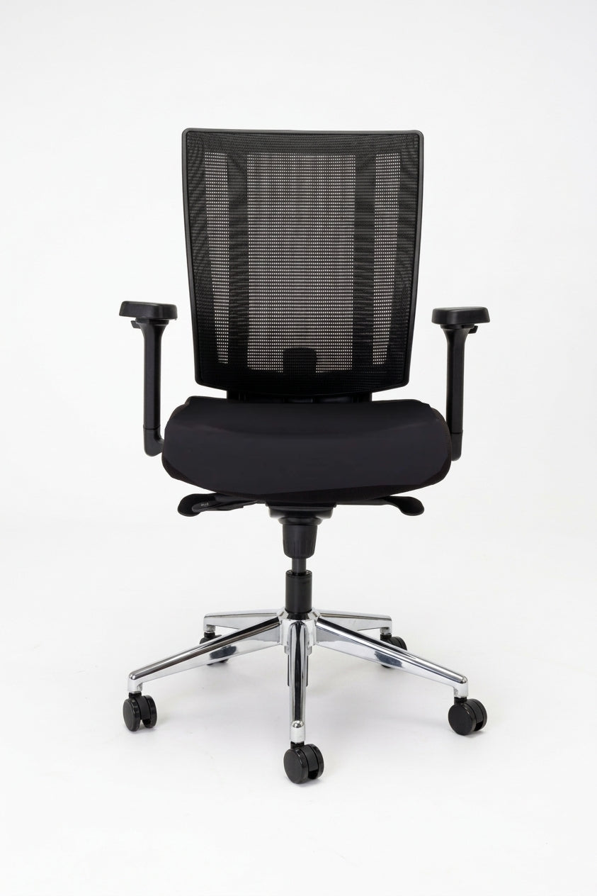 NetOne Mid-Back Black Office Chair